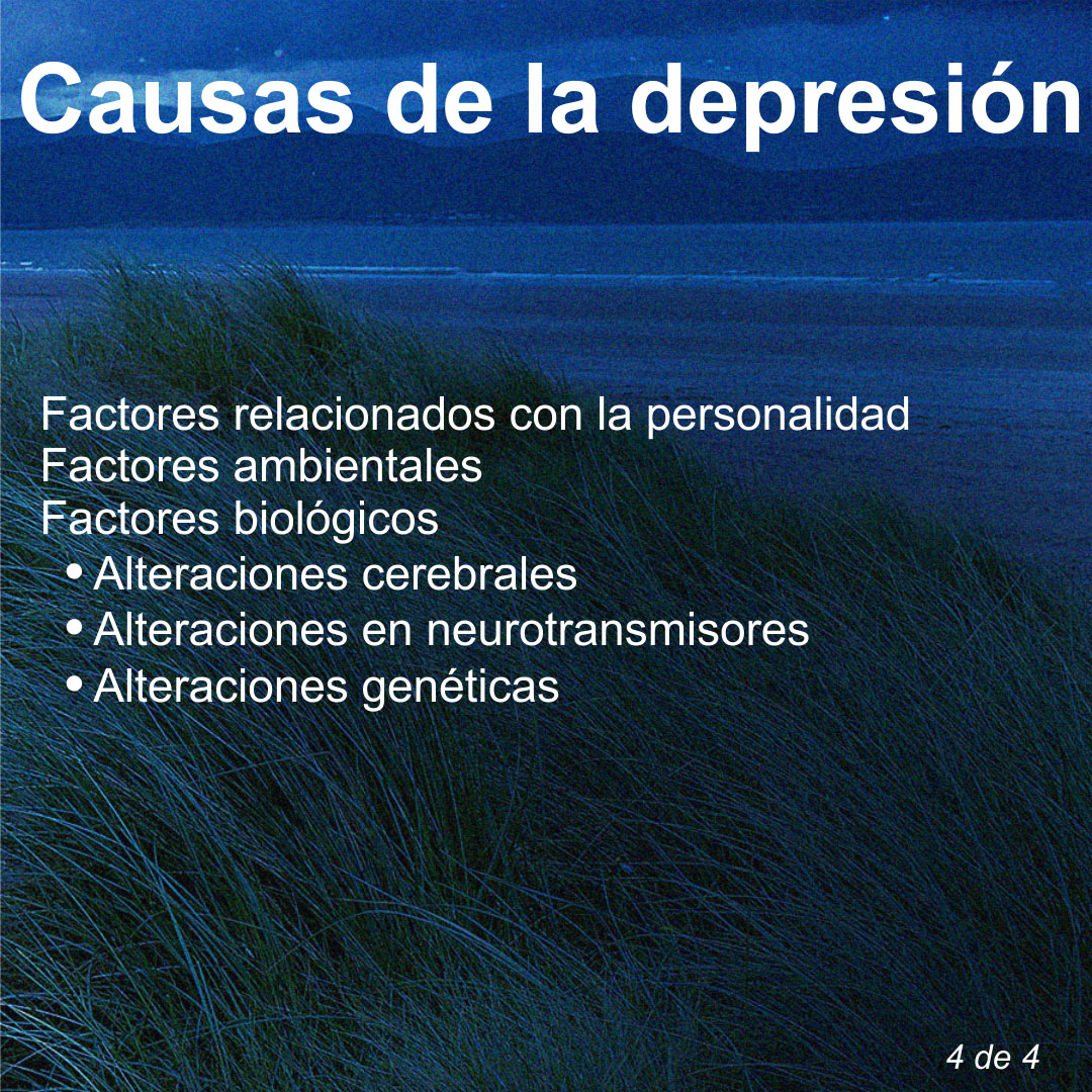 Infografía sobre la depresión - Causas de la depresión