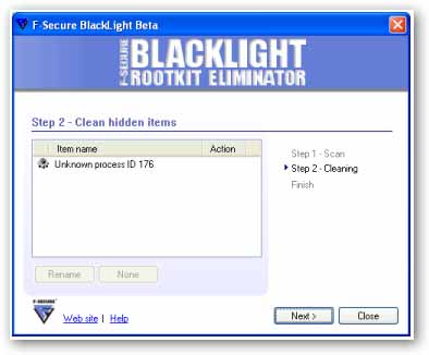 F-Secure BlackLight Rootkit Elimination,luta contra rootkits e todos os tipos de malwares(Freeware)