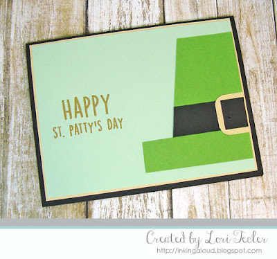 Happy St. Patty's Day card-designed by Lori Tecler/Inking Aloud-stamps from Reverse Confetti