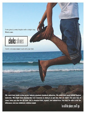 clarks shoe advertising marketing slogan