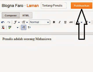 Membuat Laman Static Blogger