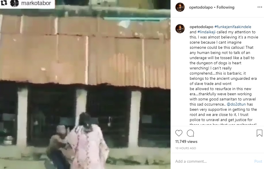  Police Gives Update On Search For Nigeria Woman Filmed Flogging A Boy With Belt, Lock Him In A Cage With Fierce Dog