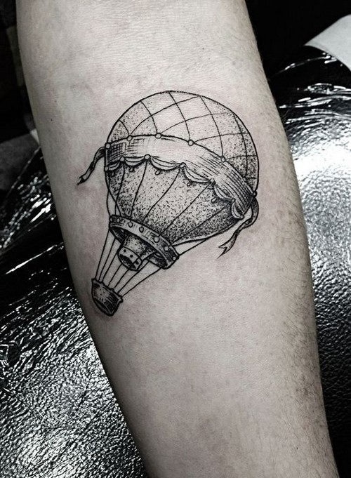 este_simplista_de_balo_de_ar_quente_tatuagem