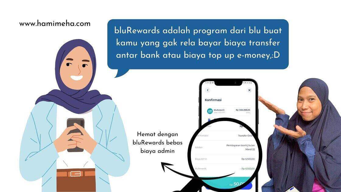 bebas biaya transfer ke bank lain dengan fitur bluRewards