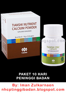 Jual Kalsium Peninggi Badan Tiens Padang