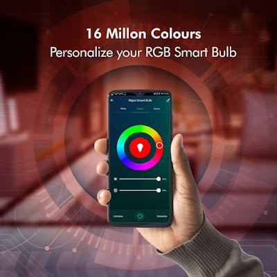 भरे अपनी जिंदगी मैं रंग बिरंगी लाइट और म्यूजिक से Wipro 9W B22D WiFi LED Smart Bulb के साथ