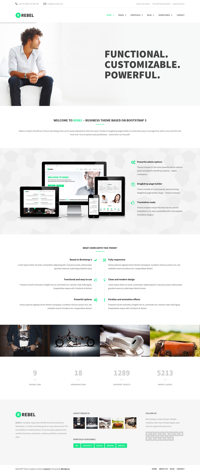 Best WordPress Bootstrap Theme 