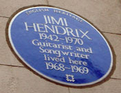 Hendrix lived here, 23 Brook Street