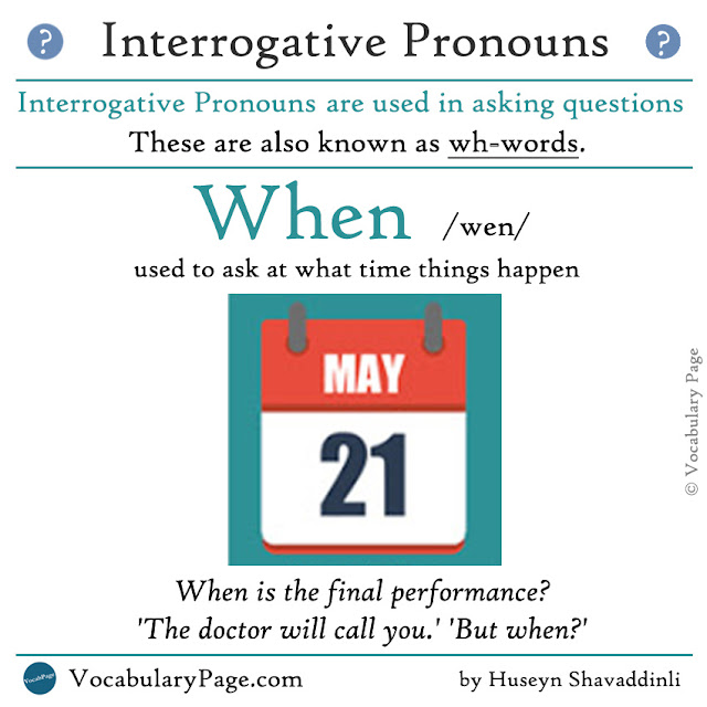 Interrogative pronouns