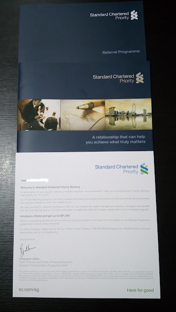 Hoorray!!! I was invited to join Standard Chartered Priority Banking