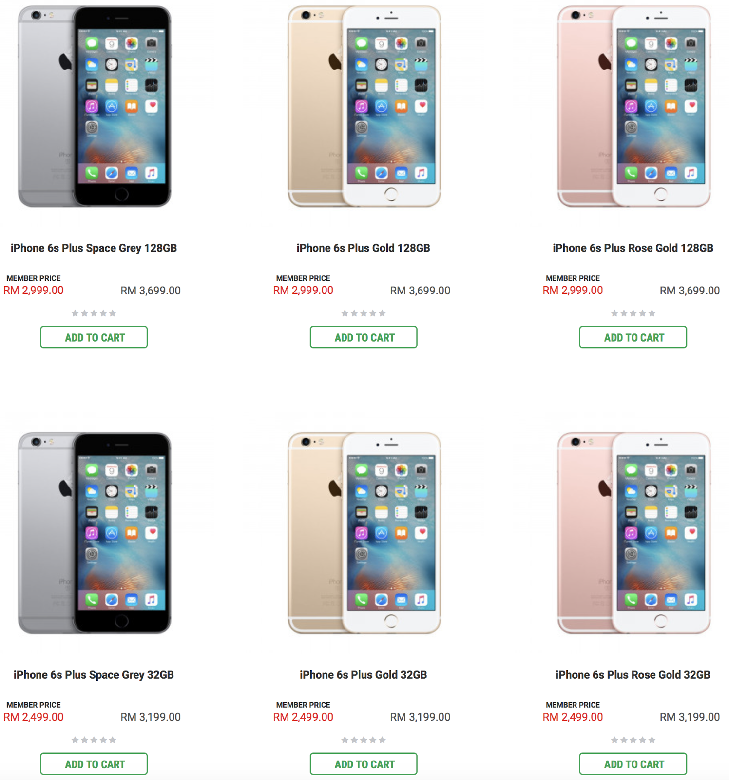 Senheng PlusOne Member Apple iPhone 6s Plus RM700 Discount 32GB: RM2499