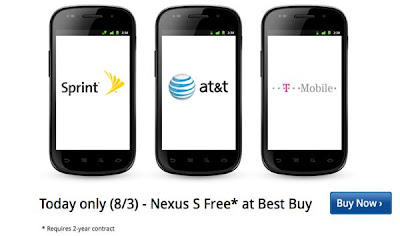 Free Nexus S on Best Buy