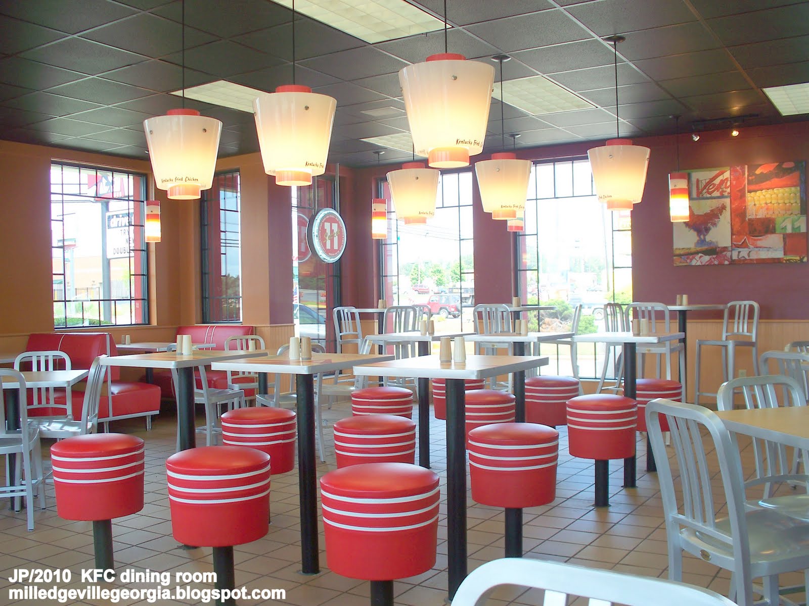 Restaurant dining room,