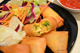Veg Cheese Samosas and Rolls