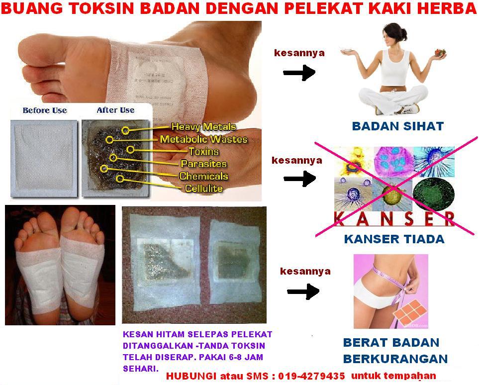 DETOX FOOT PATCH TERMURAH - PELEKAT KAKI SERAP TOKSIN 