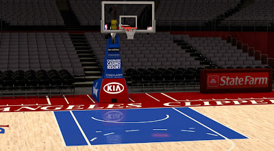 NBA 2K14 Los Angeles Clippers Court Mod