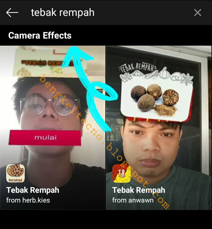 Filter Tebak Rempah di Instagram, Efek IG instagram Tebak Rempah ini Cara mendapatkannya.