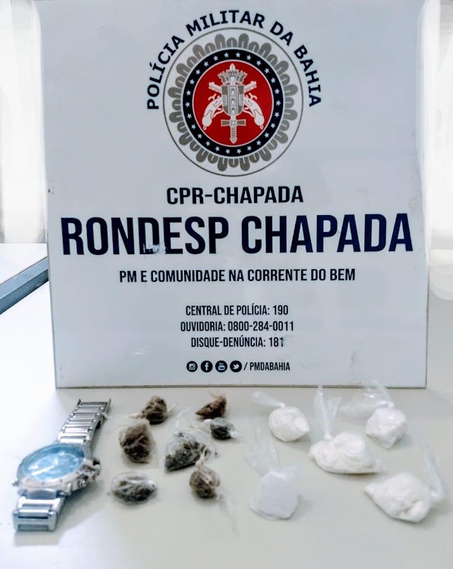 Rondesp Chapada apreende homem com drogas em Itaberaba 