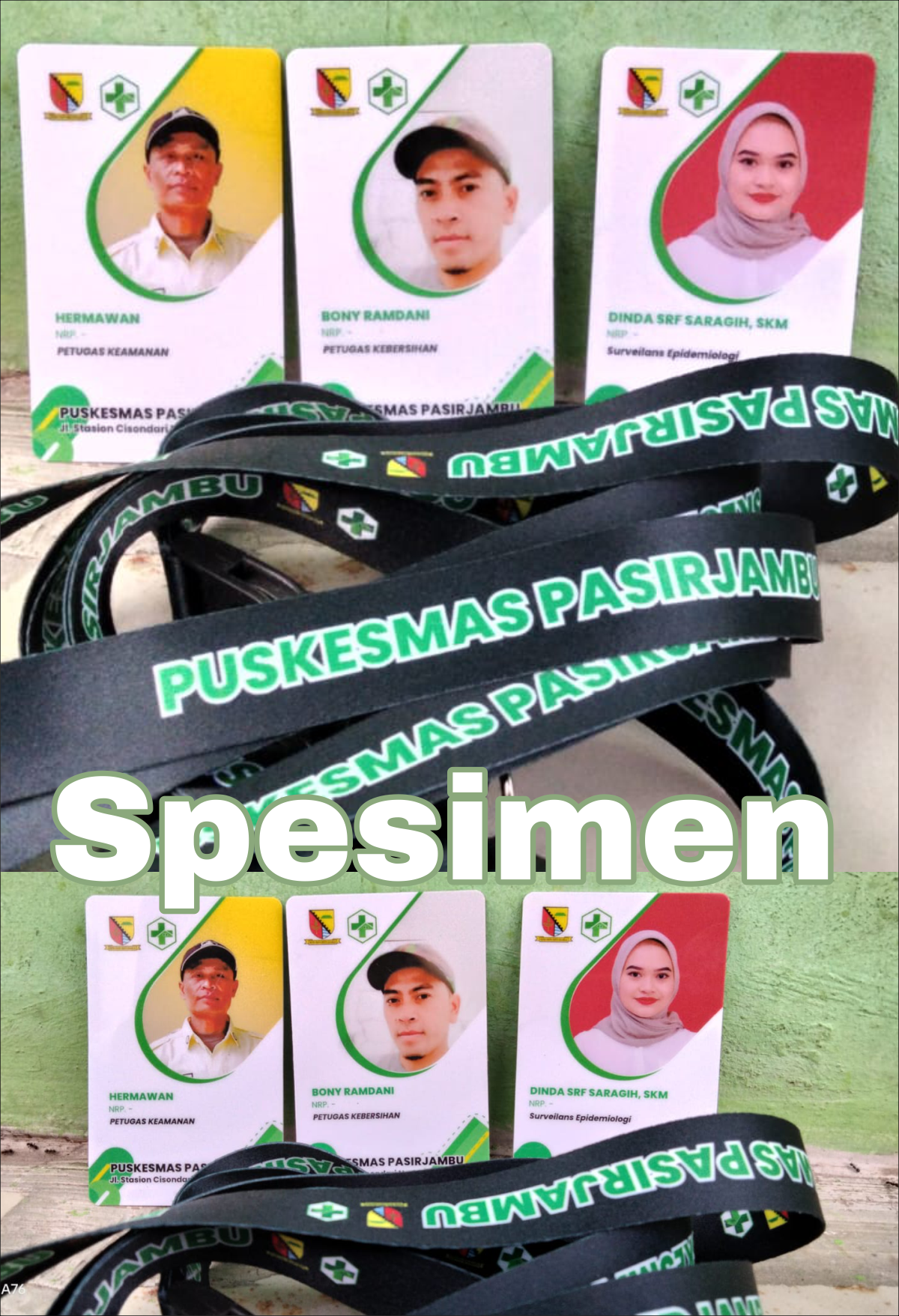 Contoh ID Card Terbaru dari Soreangkupod - Puskesmas Pasirjambu Ciwidey Kabupaten Bandung
