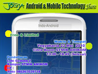 Jogja Android and  Mobile Technology Share