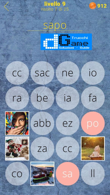 650 Parole soluzione livello 9 (1 - 25) | Parola e foto
