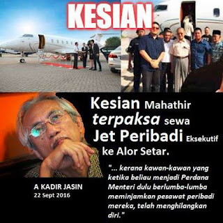 Mahathir Terpaksa Sewa Jet Eksekutif