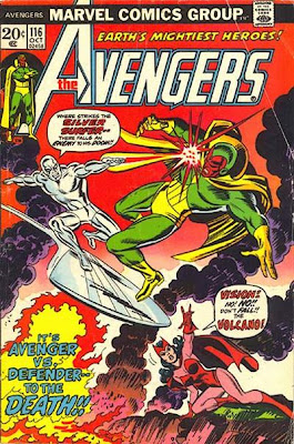 Avengers #116, The Evil Eye Saga, the Silver Surfer vs the Vision and Scarlet Witch