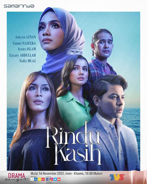 Drama Rindu Kasih TV3, Drama Slot Samarinda TV3, Sinopsis Drama Rindu Kasih TV3, Rindu Kasih Cast, Drama Rindu Kasih Full Episode, Drama Rindu Kasih Episod 1 Hingga 15, Pelakon - Pelakon Drama Rindu Kasih, Ummi Nazeera, Izzue Islam, Nafiz Muaz, Ezzaty Abdullah, Amyza Aznan, Arash Mohd, Fazlina Ahmad Daud, Meor Mohd,