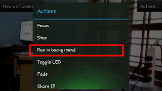 IP webcam-run in background 