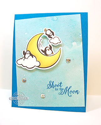 Shoot for the Moon card-designed by Lori Tecler/Inking Aloud-stamps from The Cat's Pajamas