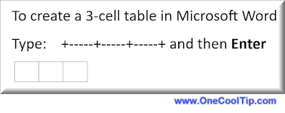 Create a Table in Microsoft Word