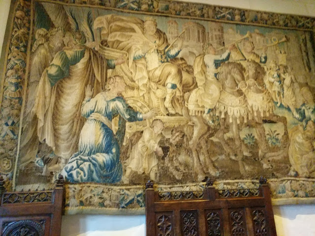 'The Triumph of Constantine' tapestry, Chateau Royal d'Amboise, Indre et Loire, France. Photo by Loire Valley Time Travel.
