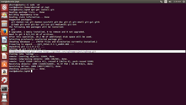 install sqlmap on ubuntu linux and hack website using sqlmap
