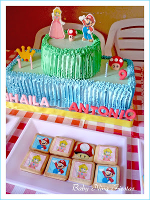 mesa dulce mario bros y princesa peach