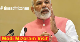 india prime minister narendra modi visits Mizoram for the first time