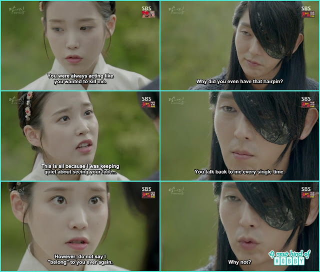  hae soo ask 4th prince to clear misunderstanding as h called hae soo his person  - Moon Lovers: Scarlet Heart Ryeo - Episode 4 Review