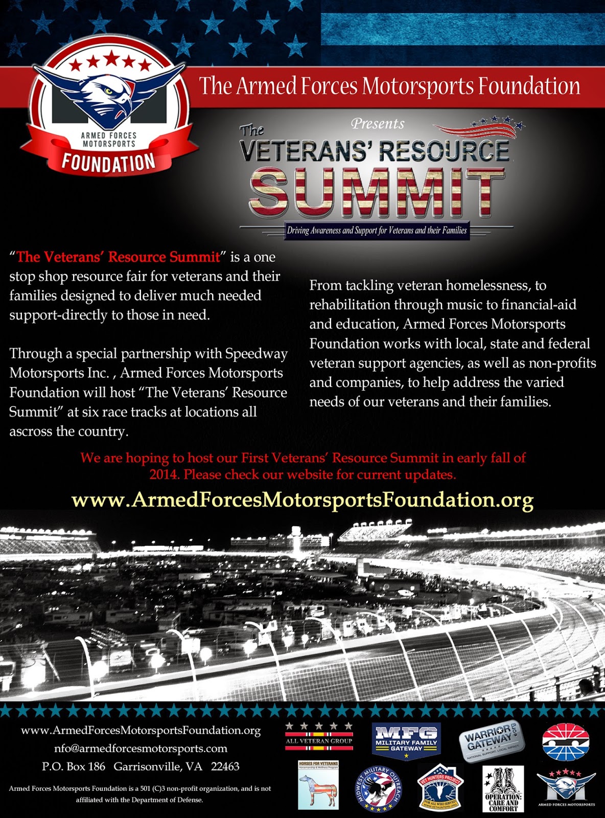 www.ArmedForcesMotorsportsFoundation.org