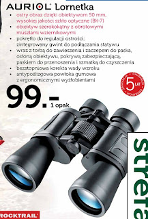 Lornetka Auriol 10x50 Lidl ulotka