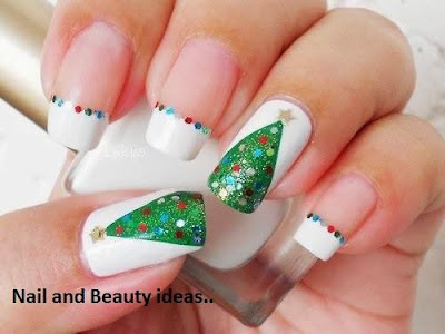 very simple and very attractive nail design . 