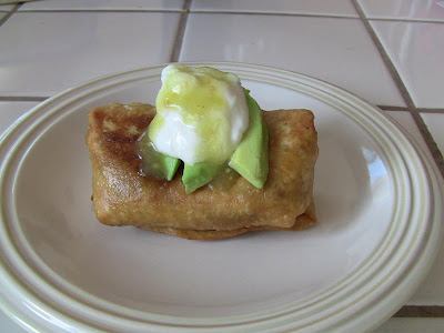 Beef and bean chimichangas