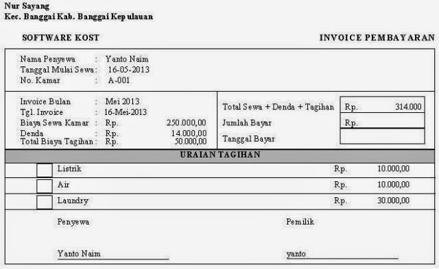 Contoh Surat Invoice Dalam Bahasa Inggris 