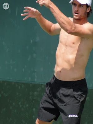 Feliciano Lopez Shirtless at Miami Open 2010
