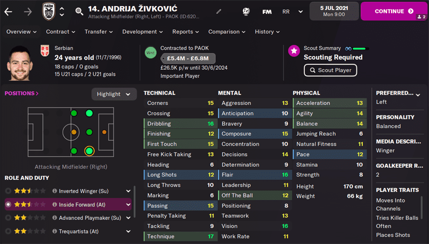 FM22 Andrija Zivkovic