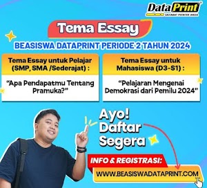 Beasiswa DataPrint Tahap 2 Tahun 2024 untuk Pelajar dan Mahasiswa: Cek Syarat, Jadwal dan Tata Cara Pendaftarannya!