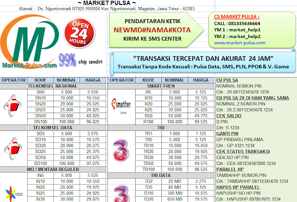 Download Contoh Brosur Pulsa Elektrik