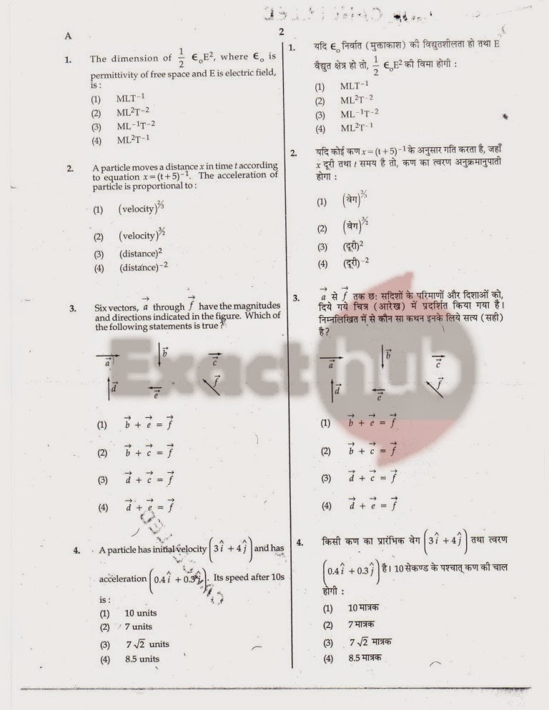 AIPMT 2010 Exam Question Paper Page 02