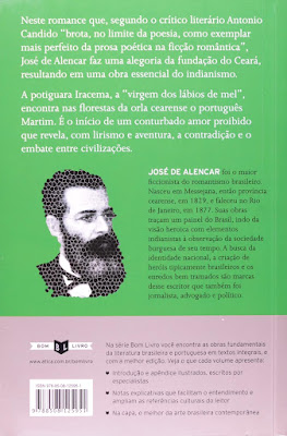 Iracema | Subtítulo: Lenda do Ceará | José de Alencar | Editora: Ática | Coleção: Bom Livro | 2009 - 2023 | Contracapa |