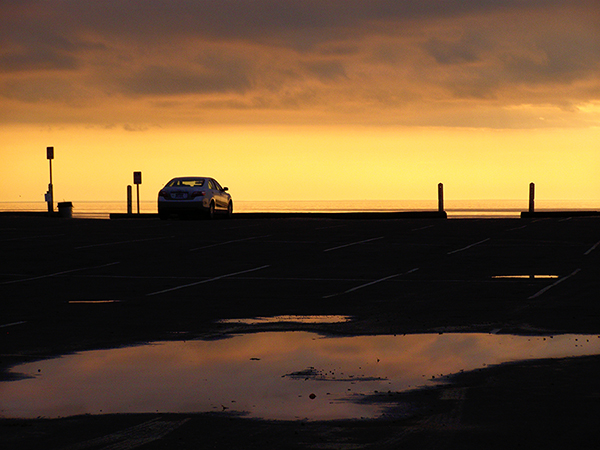 Sunset in Wellfleet, MA after rainstorm