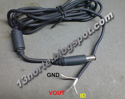 Cable de cargador HP pin al centro