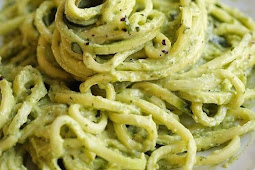 Zucchini Noodles with Creamy Avocado Pesto